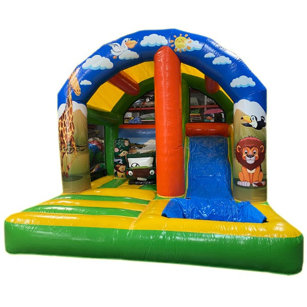 Springkussen Safari Glijbaan Wave